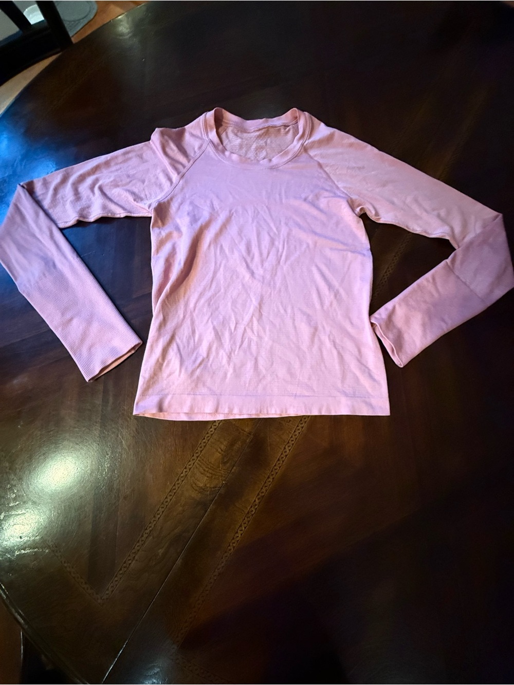 Lululemon Swiftly Tech Pink Long Sleeve Shirt Size 4